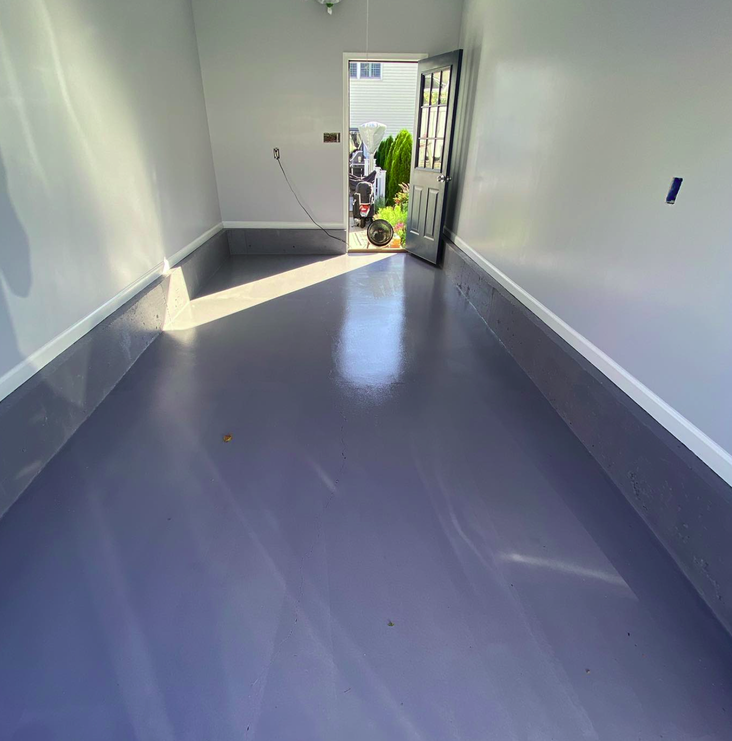 Springfield home garage after professional exterior painting with fresh paint and updated look