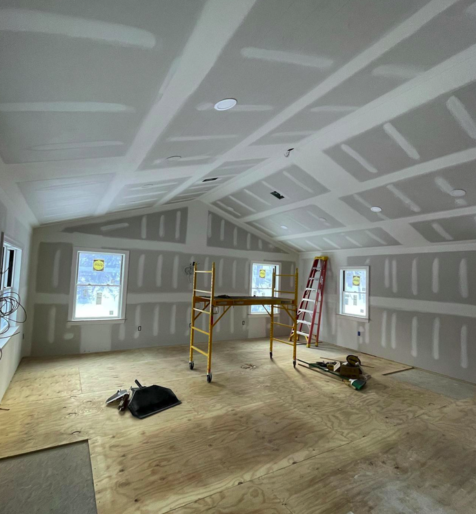 Springfield home interior hallway before painting showing dated colors and scuff marks